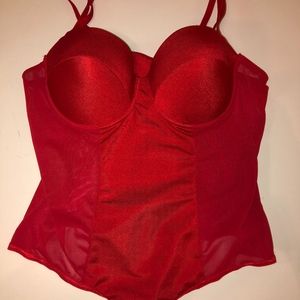 Fashion Nova Silky Red Teddy
